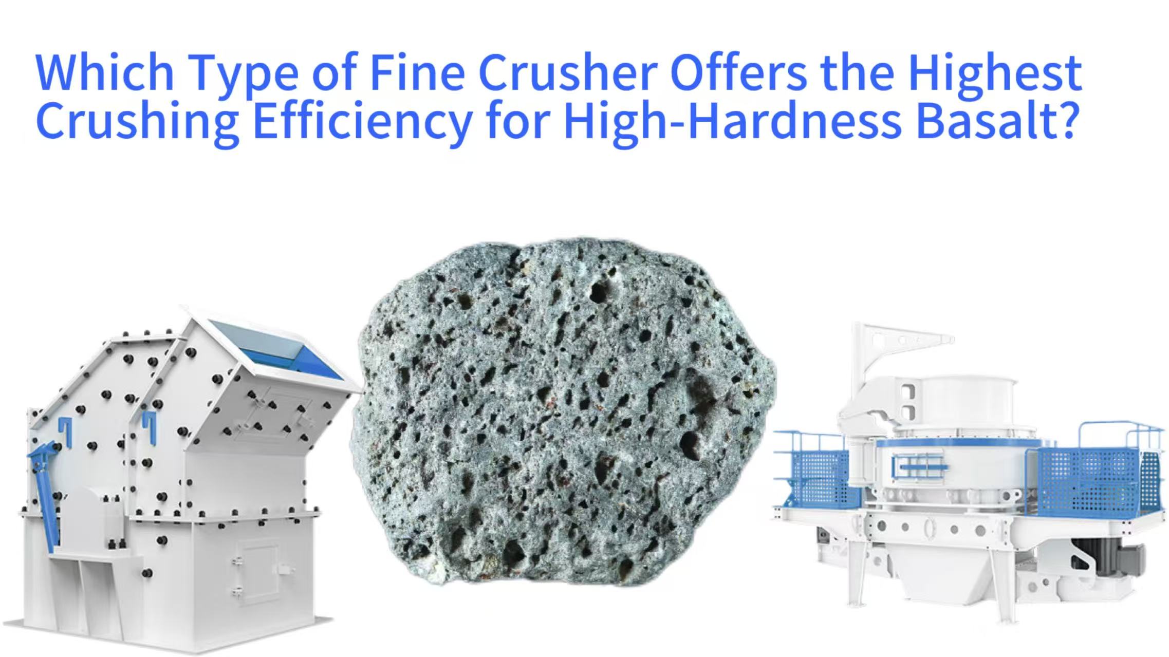 Which Type of Fine Crusher Offers the Highest Crushing Efficiency for High-Hardness Basalt?