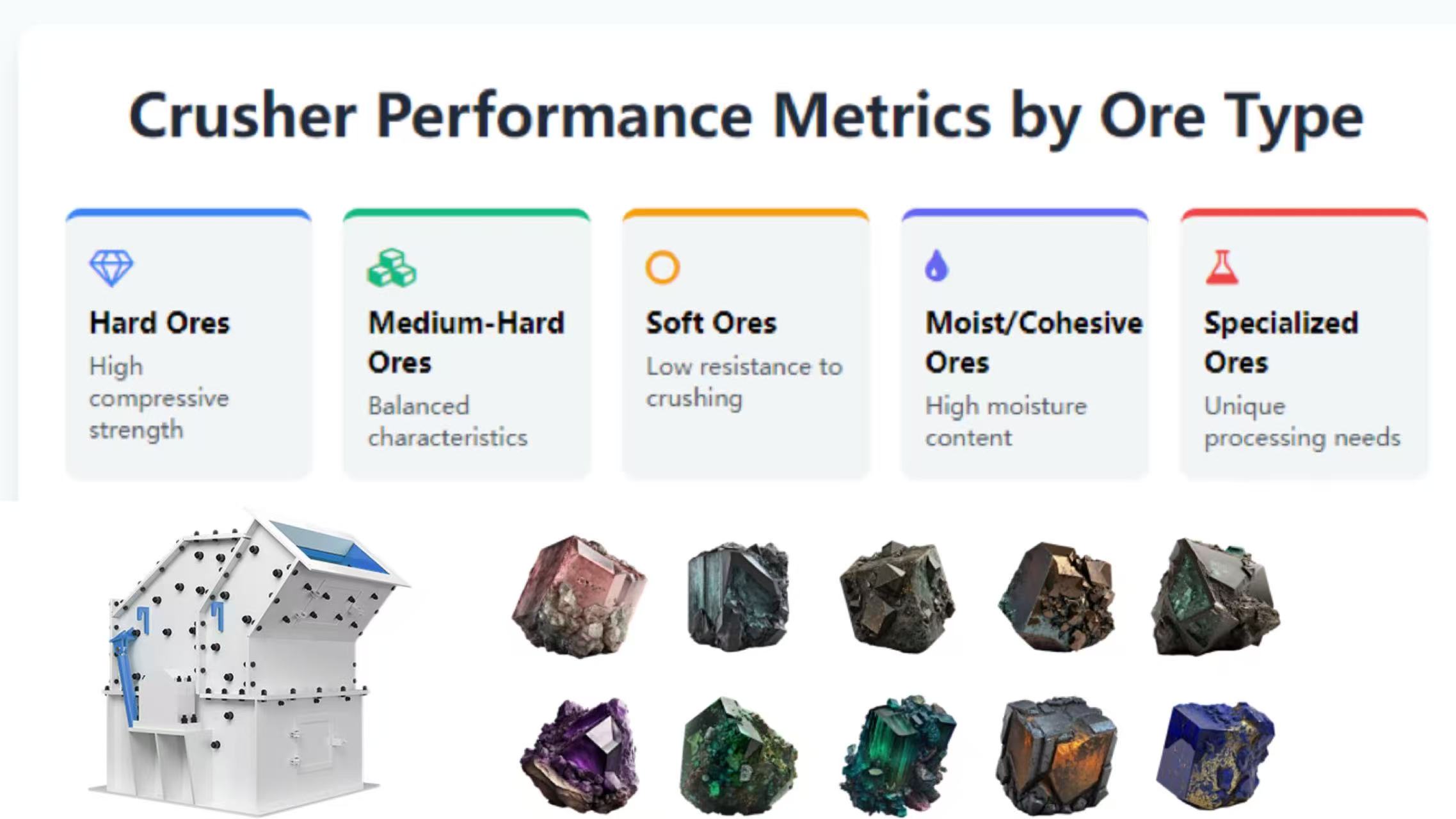 Selecting Fine Crushers According to Processed Materials: A Guide to Suitable Models for Crushing Various Ores