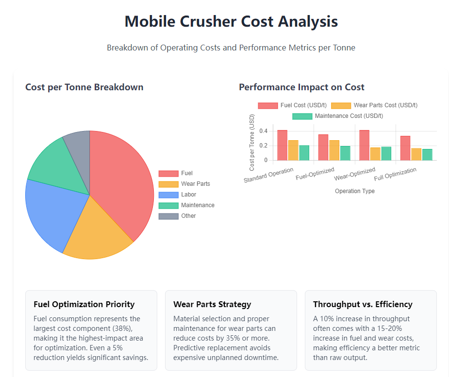 Key Performance Metrics for Mobile Crushers: Beyond Output, Focus on Fuel Consumption and Wear Parts Cost