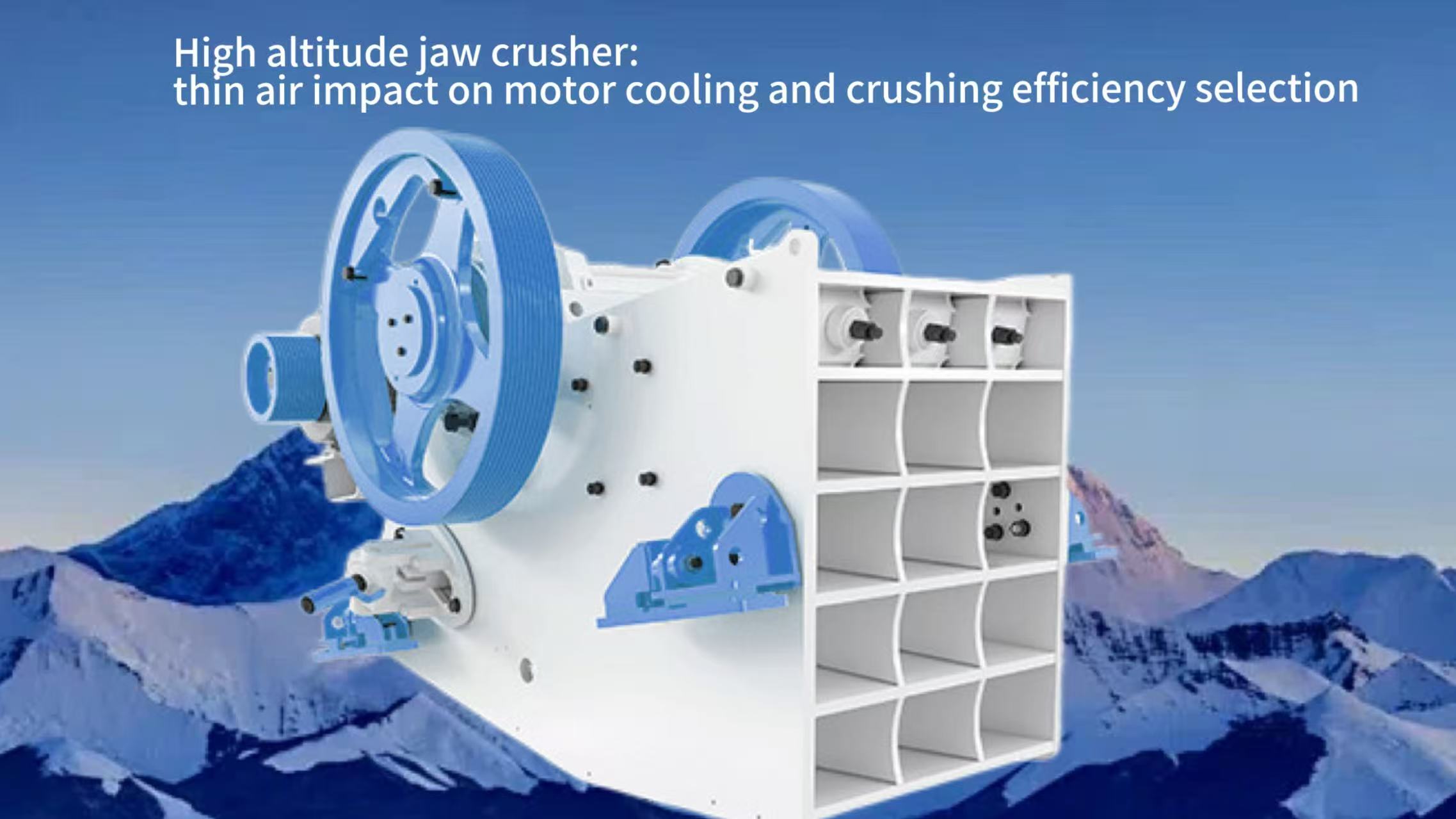 High altitude jaw crusher: thin air impact on motor cooling and crushing efficiency selection